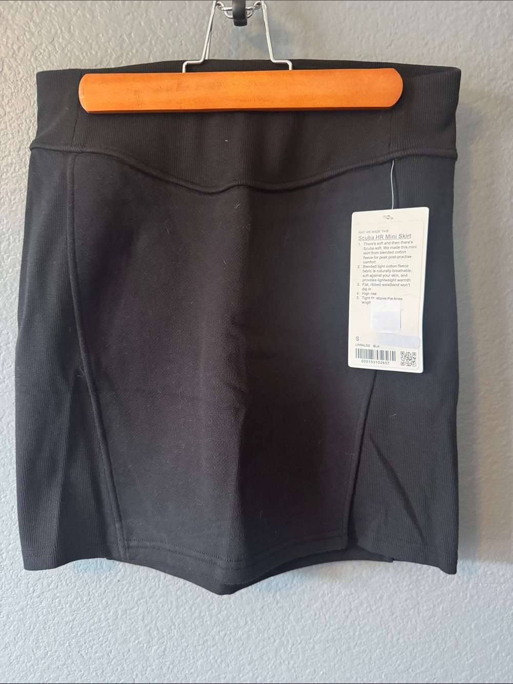 lululemon athletica Scuba HR Black Mini Skirt